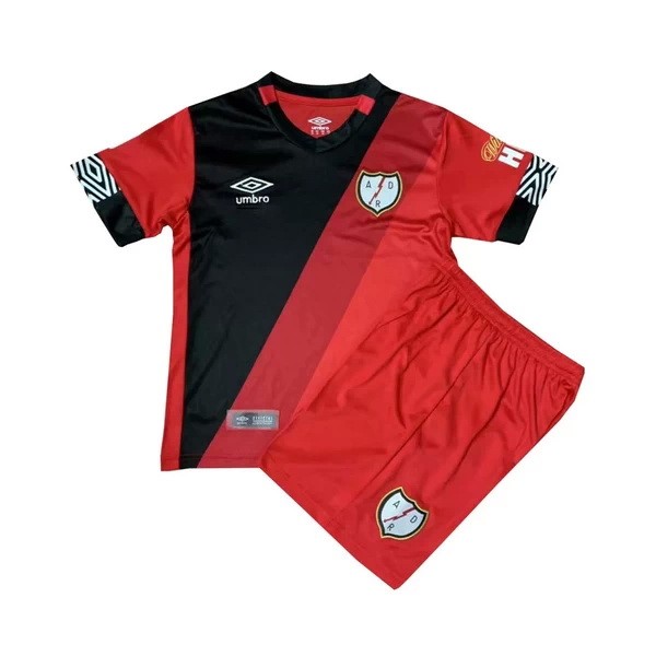 Trikot Rayo Vallecano Ausweich Kinder 2020-21 Rote Fussballtrikots Günstig